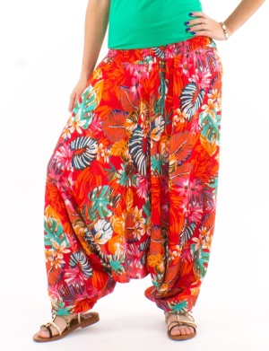 Salvari etnici cu print floral fresh