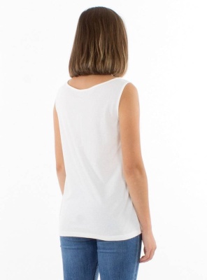 Top ecru cu model boho Palm - Img 3