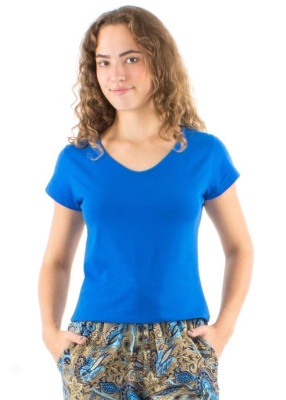 Tricou albastru bumbac - Img 2