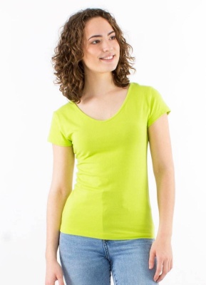 Tricou bumbac nuanta lime - Img 2