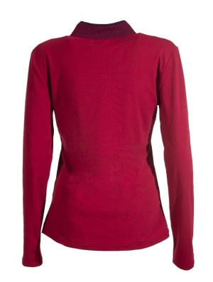Bluza bordeaux cu model oriental - Img 3
