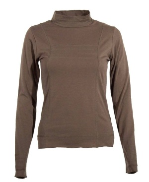Bluza kaki cu guler inalt - Img 1