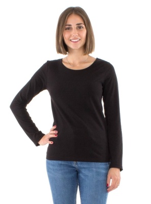Bluza neagra uni bumbac - Img 3