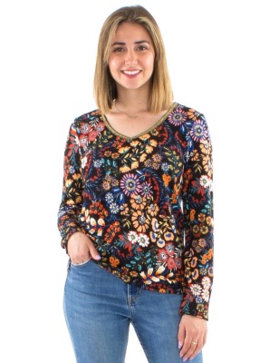 Bluza tricot boho-florala - Img 1