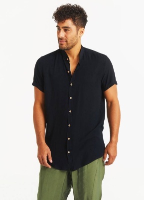 Camasa neagra barbati mandarin - Img 4