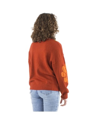Pulover tricotat Print Fleur - Img 3