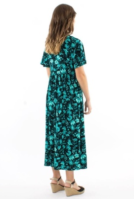 Rochie maneca scurta print indian - Img 3