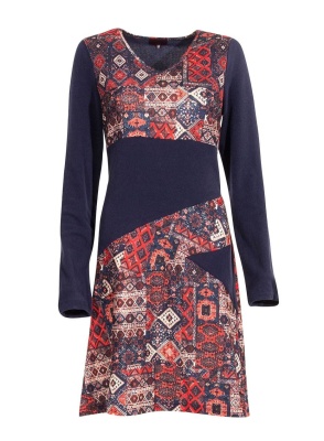 Rochie midi denim cu print Delhi - Img 2