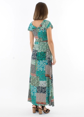 Rochie romantica cu imprimeu jardin - Img 3
