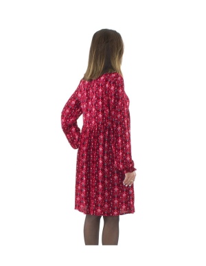 Rochie Tunica Midi cu Print Etnic Ikat - Img 2