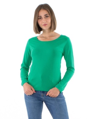 Bluza bumbac nuanta menta - Img 1