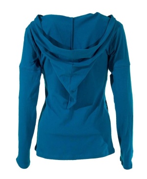 Bluza hanorac blue cu gluga elf - Img 2
