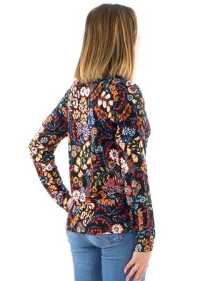 Bluza hippie-chic cu guler drapat - Img 3