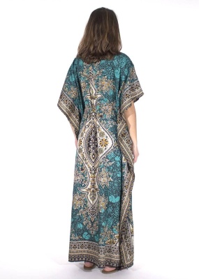 Caftan petrol print indian - Img 2