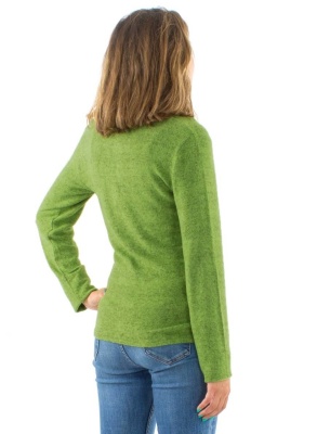 Cardigan verde tricot cu nasturi - Img 3