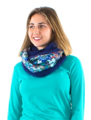 Esarfa blue cu blanita eco - Img 2
