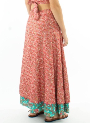 Fusta Maxi Sari Wrap nuanta corai - Img 3