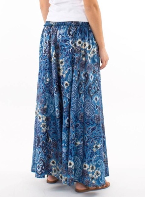 Pantaloni boemi imprimeu denim - Img 2