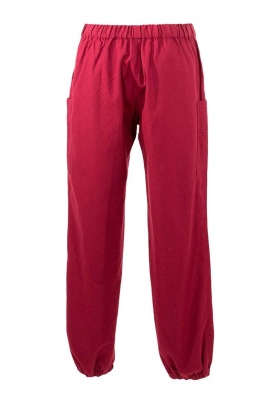 Pantaloni dama bumbac cu broderii - Img 3
