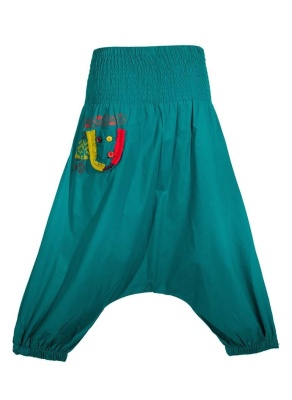 Pantaloni etnici 3/4 cu print aztec - Img 3