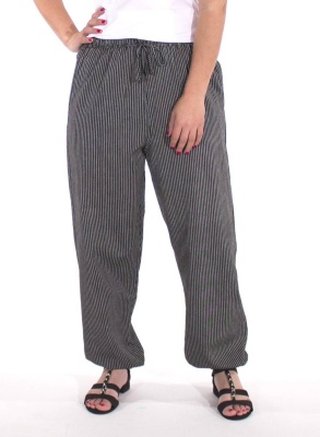 Pantaloni unisex dungi negre - Img 1