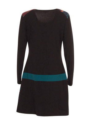 Rochie etnic-chic tricot bumbac - Img 4