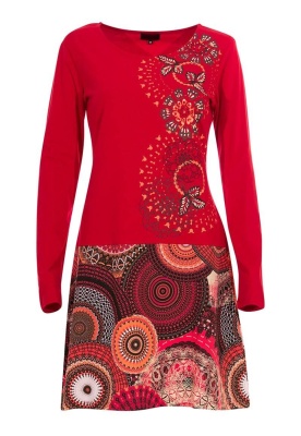 Rochie etnica cu print psihedelic - Img 1