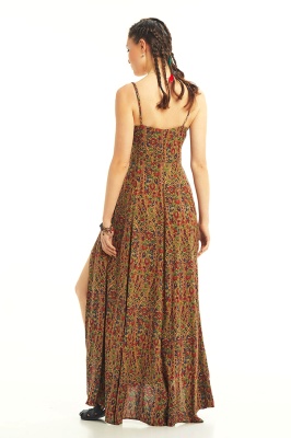 Rochie Maxi Wrap cu imprimeu floral - Img 5