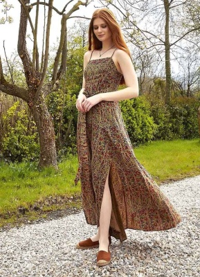 Rochie Maxi Wrap cu imprimeu floral - Img 5