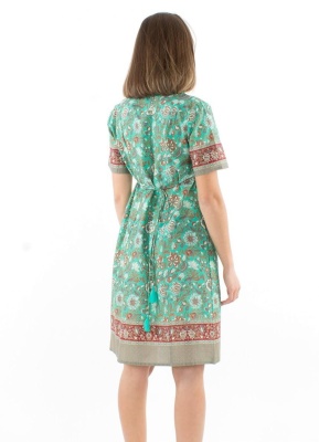 Rochie menta print Baghdad - Img 2