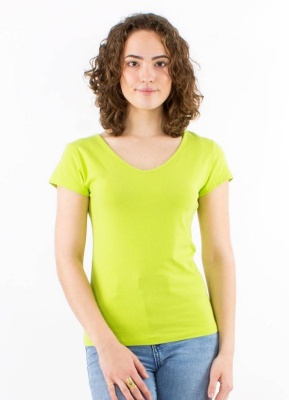 Tricou bumbac nuanta lime - Img 1