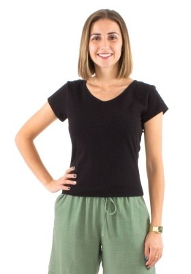 Tricou negru bumbac - Img 1