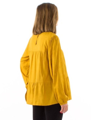 Bluza mustar cu croi amplu - Img 5