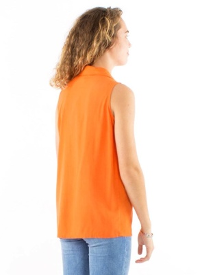 Camasa orange fara maneci - Img 2
