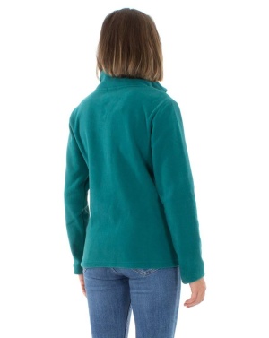 Hanorac turquaz polar stil jacheta - Img 4