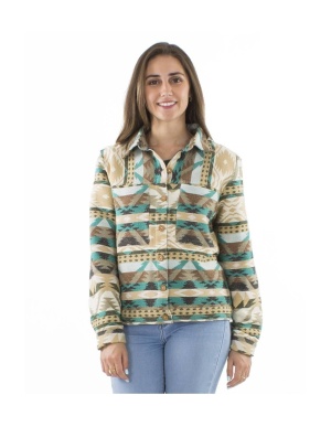 Jacheta bumbac cu print Aztec - Img 2