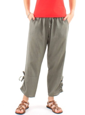 Pantaloni kaki cu croi drept - Img 1