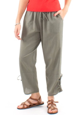 Pantaloni kaki cu croi drept - Img 3