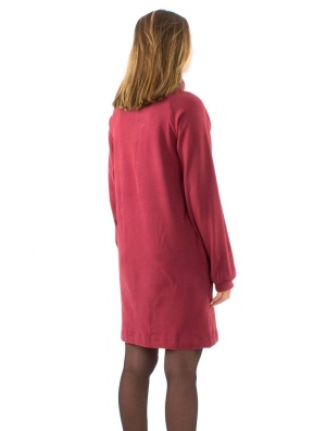 Rochie dark pink tricot stil pulover - Img 3