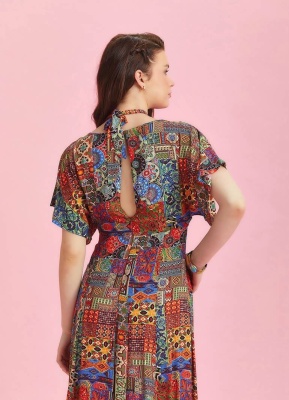 Rochie etnica cu croi original - Img 5