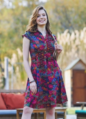 Rochie hippie-chic cu croi evazat - Img 5