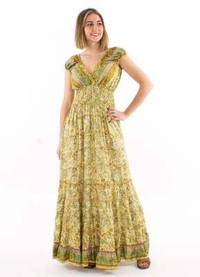 Rochie lunga boho print Paisley - Img 2