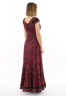 Rochie lunga Sari cu talie elastica - Img 2