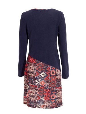 Rochie midi denim cu print Delhi - Img 3