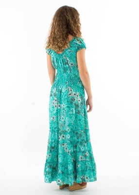 Rochie nuanta menta print boem - Img 2