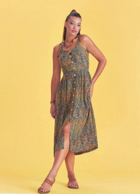 Rochie stil boem cu model floral - Img 4