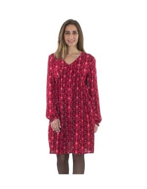 Rochie Tunica Midi cu Print Etnic Ikat - Img 3
