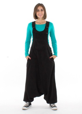 Salopeta neagra bumbac croi lejer - Img 2