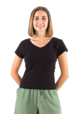 Tricou negru bumbac - Img 2