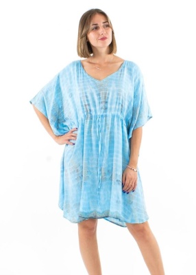 Tunica turquaz Free Size model Tie Dye - Img 1